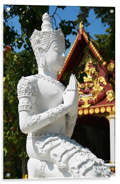 Thailand Buddhist Statue Acrylic by Paul Corrigan