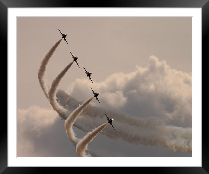 Red Arrows Framed Mounted Print by Keith Campbell