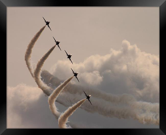 Red Arrows Framed Print by Keith Campbell