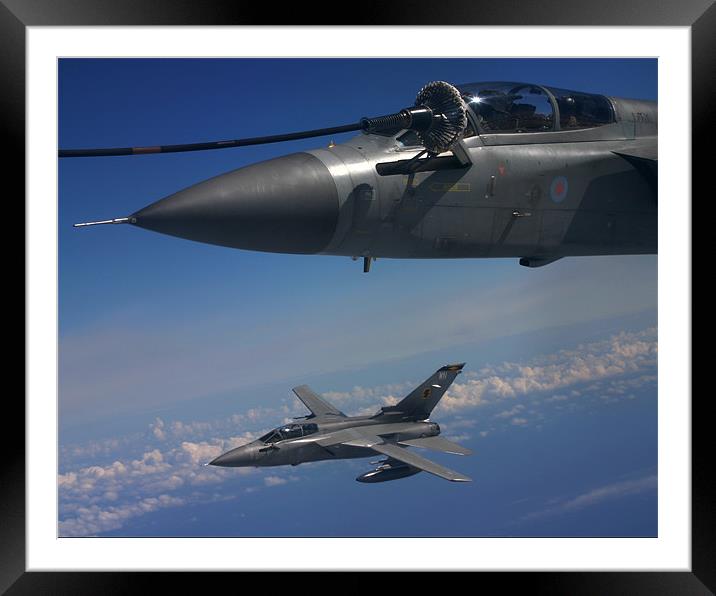 Tornado refuel Framed Mounted Print by Keith Campbell