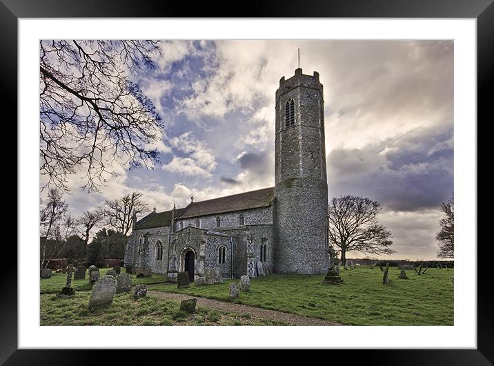 St George, Rollesby Framed Mounted Print by Darren Burroughs