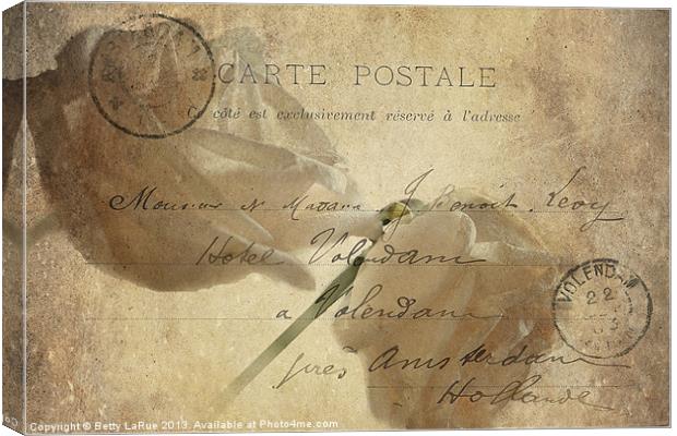 Carte Postale Canvas Print by Betty LaRue
