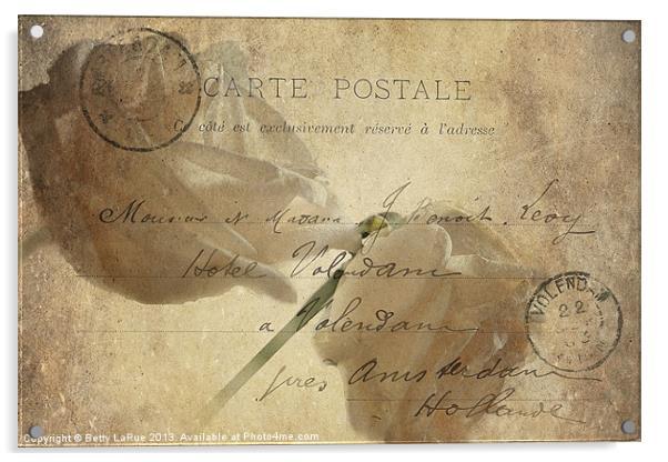 Carte Postale Acrylic by Betty LaRue