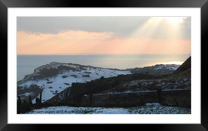Shining Pink Light Framed Mounted Print by N C Photography