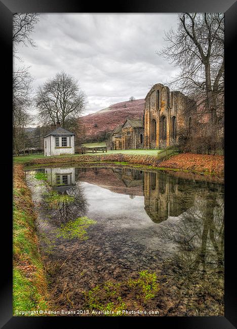 Valle Crucis Abbey Llangollen Framed Print by Adrian Evans