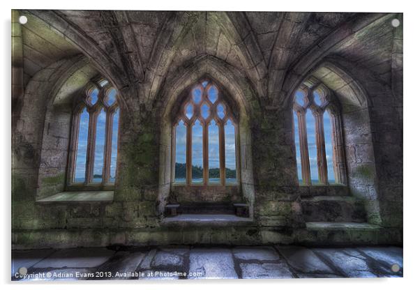 Abbey View Acrylic by Adrian Evans