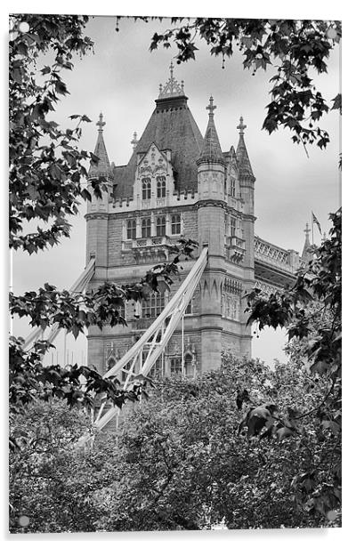 Tower Bridge London Acrylic by Paul Corrigan