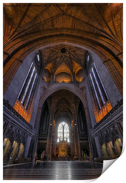 Liverpool Cathedral, England Print by Jason Connolly
