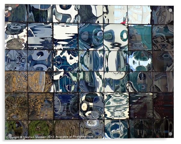 Many Windows Acrylic by Stephen Maxwell