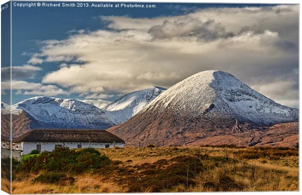 Beinn na Caillich from Breakish Canvas Print by Richard Smith