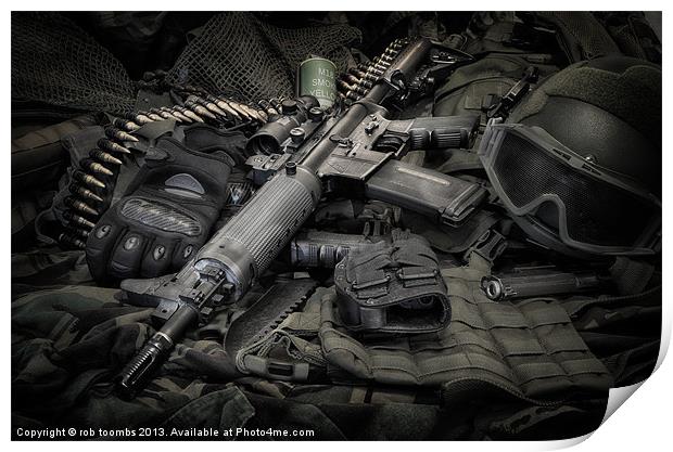 LOCK AND LOAD Print by Rob Toombs