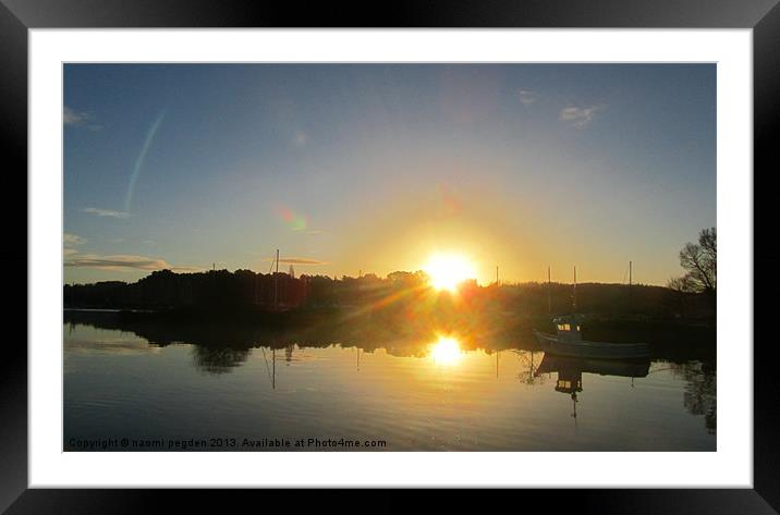 Birth of a beautiful day Framed Mounted Print by N C Photography
