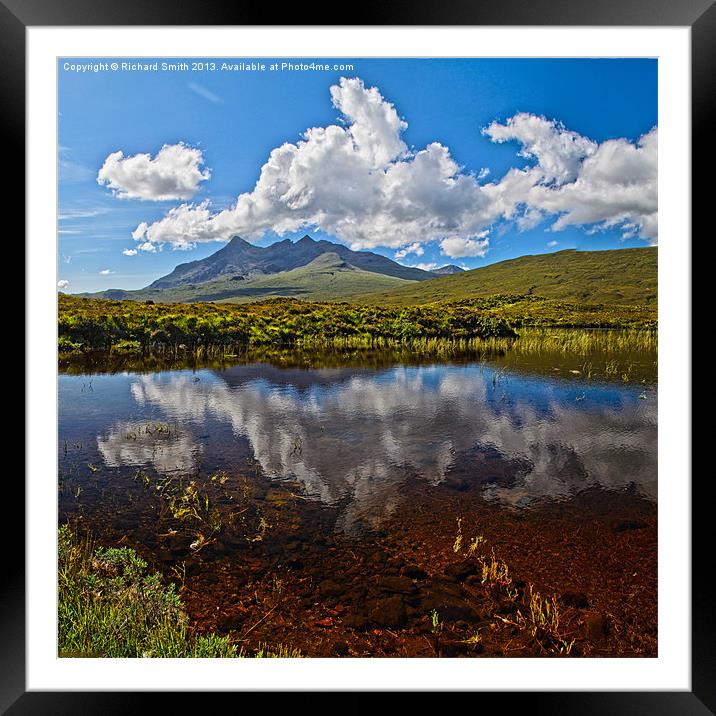 Reflected Clouds Framed Mounted Print by Richard Smith