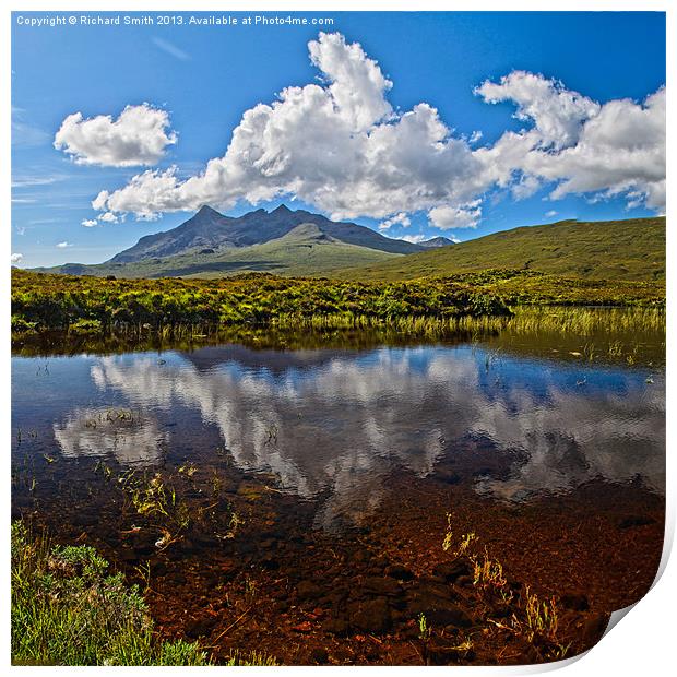 Reflected Clouds Print by Richard Smith