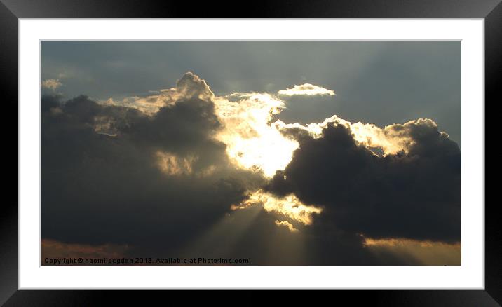 Lights in Heaven Framed Mounted Print by N C Photography