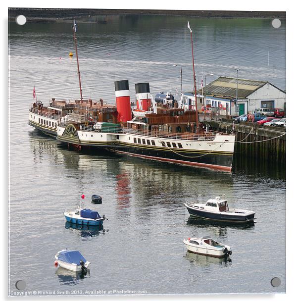 The Waverley at Portree pier Acrylic by Richard Smith