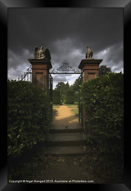 The Gate Framed Print by Nigel Bangert