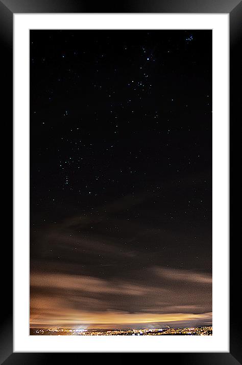Above the light, is amazing beauty. Framed Mounted Print by