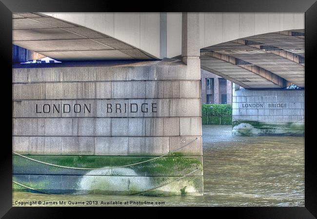 London Bridge Framed Print by James Mc Quarrie