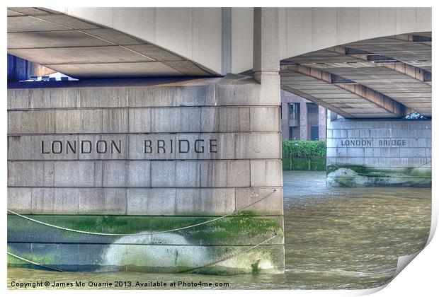 London Bridge Print by James Mc Quarrie