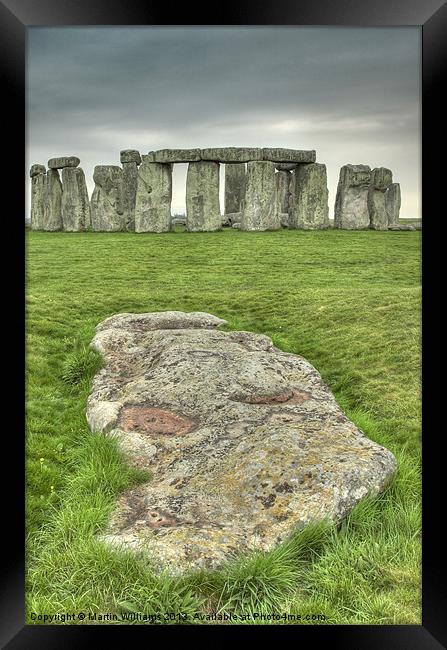Stonehenge Framed Print by Martin Williams