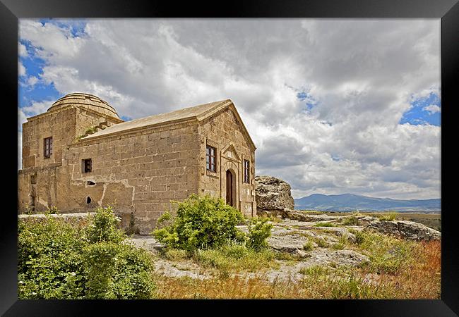 Isolated church in wilderness of Cappadocia Framed Print by Arfabita  
