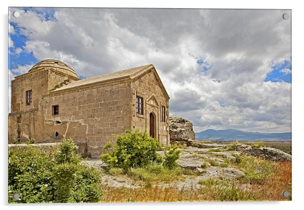 Isolated church in wilderness of Cappadocia Acrylic by Arfabita  