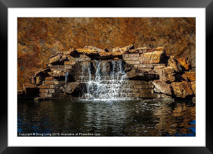 Water Fall Framed Mounted Print by Doug Long
