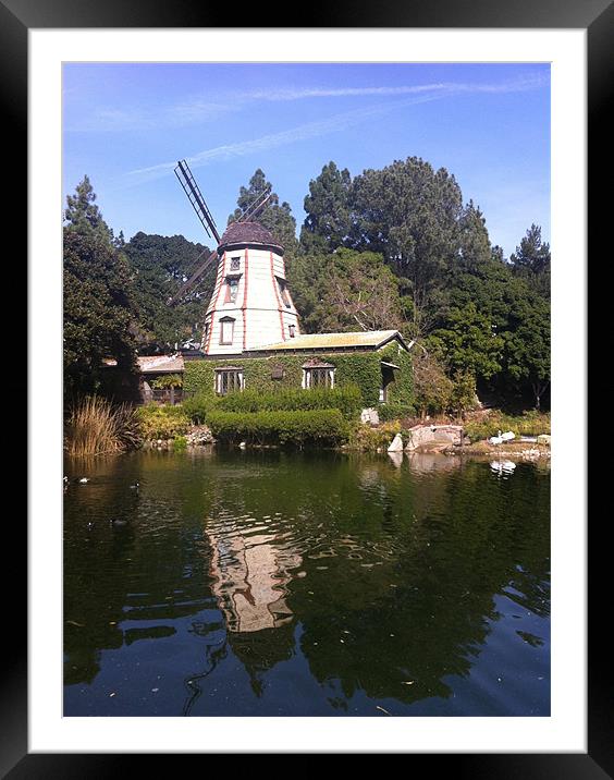 Windmill Framed Mounted Print by Lori Allan