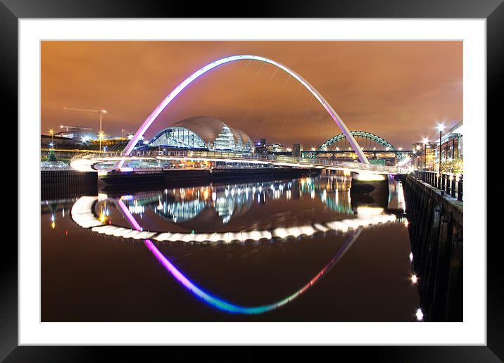 Millennium Lights Framed Mounted Print by Toon Photography