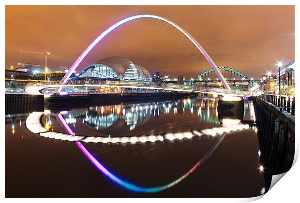 Millennium Lights Print by Toon Photography