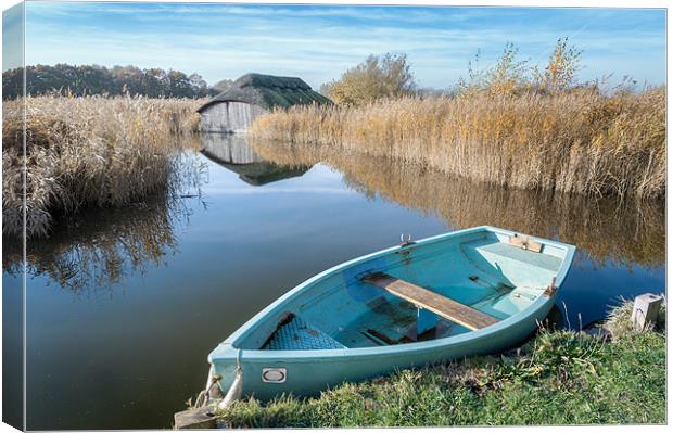 Hickling Boathouse Canvas Print by Stephen Mole