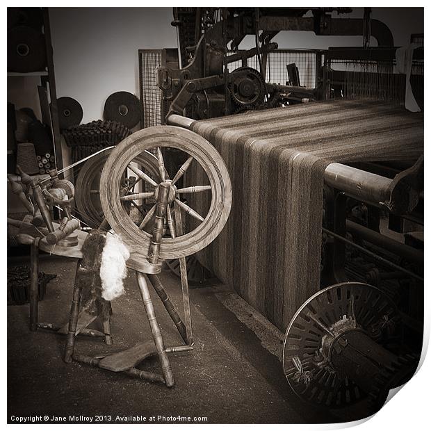 Spinning and Weaving Print by Jane McIlroy