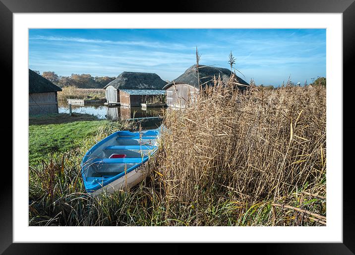 Hickling Boathouse Framed Mounted Print by Stephen Mole