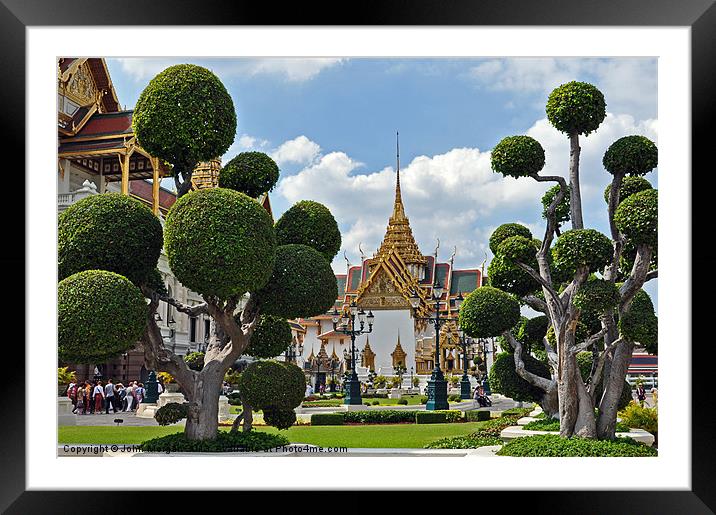 The Grand Palace, Bangkok. Framed Mounted Print by John Morgan