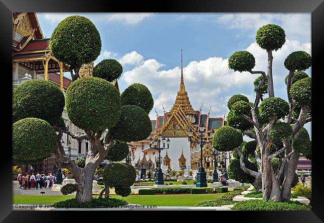 The Grand Palace, Bangkok. Framed Print by John Morgan