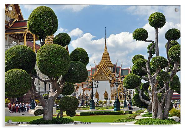The Grand Palace, Bangkok. Acrylic by John Morgan