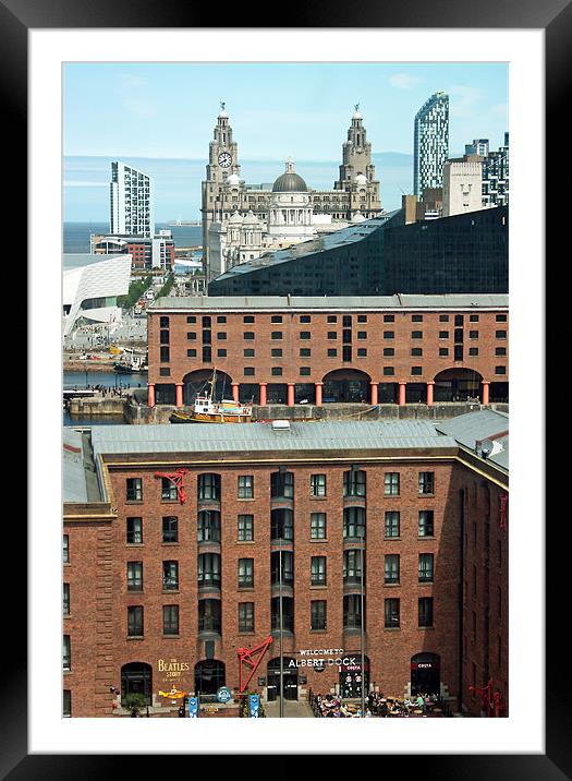 Albert Dock Liverpool Framed Mounted Print by Howard Corlett