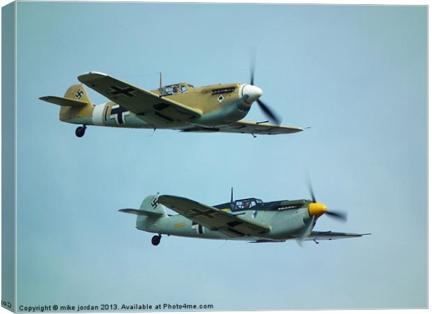 Wings Of The Luftwaffe Canvas Print by mike jordan