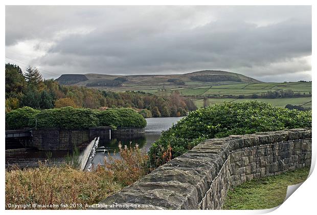 BOTTOMS RESERVOIR Print by malcolm fish