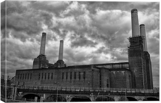 Battersea Power Station Canvas Print by Dean Messenger