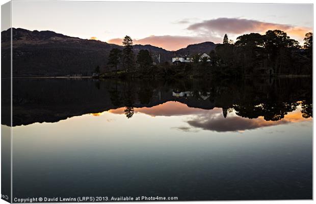 Abbots Bay - Derwentwater Canvas Print by David Lewins (LRPS)