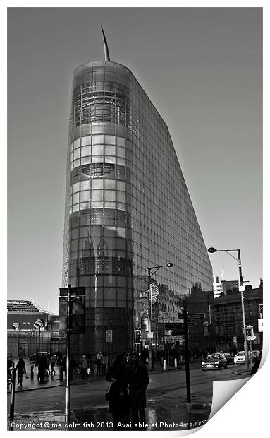 URBIS BUILDING Print by malcolm fish