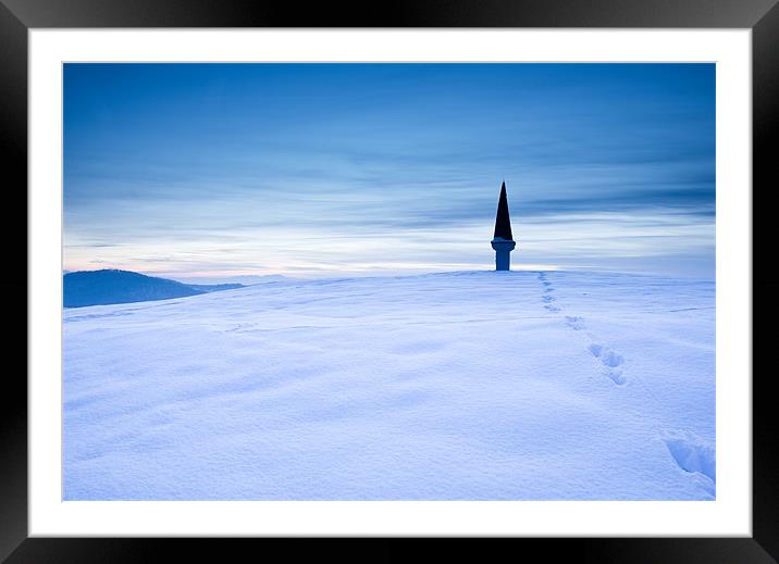 Winter dusk Framed Mounted Print by Ian Middleton