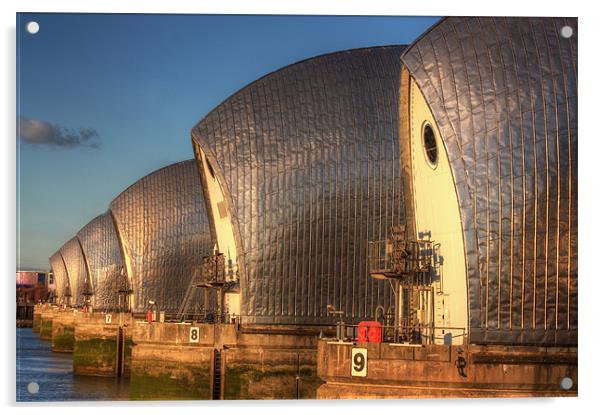 Thames Barrier Acrylic by Stuart Gennery
