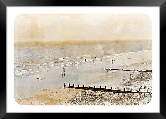 Cromer Seaside. Framed Print by Rosanna Zavanaiu