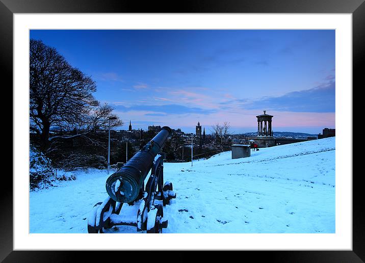 Calton Hill Edinburgh Framed Mounted Print by James Marsden