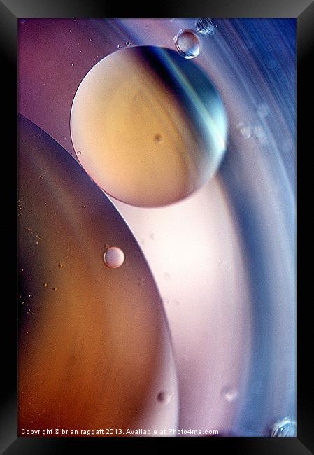 A Planetary Spin Framed Print by Brian  Raggatt