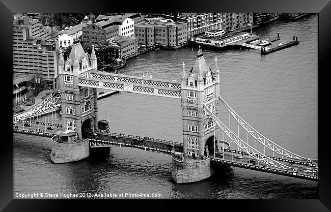 Tower Bridge viewed from The Shard Framed Print by Steve Hughes