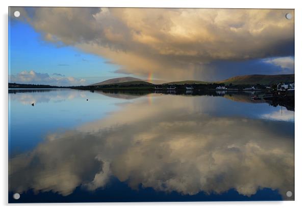 Rainbow over Dingle Acrylic by barbara walsh